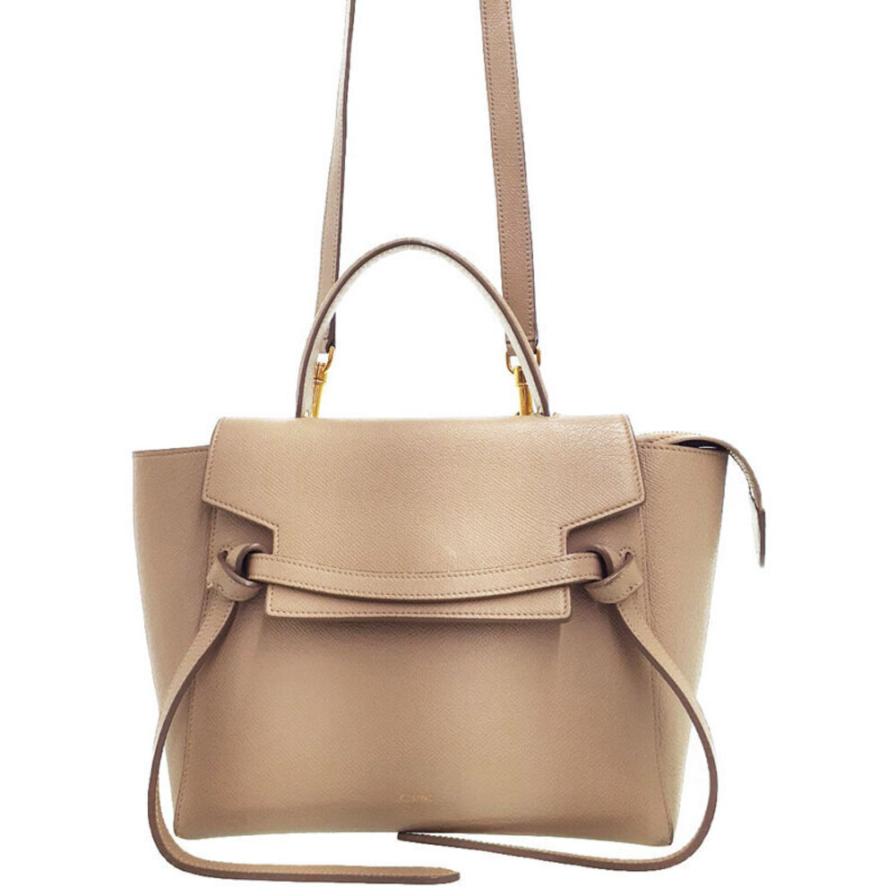 Celine Belt 2WAY Bag grained calfskin leather